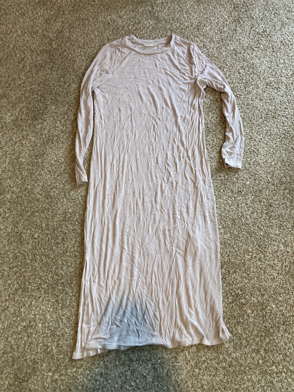 Motherhood gray body con maternity dress